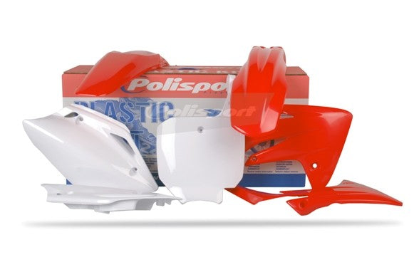 KIT PLASTICHE completo Polisport per Honda CRF 150 R 2007-2026 / Rosso cr04/Bianco