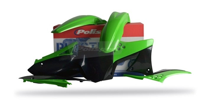 KIT PLASTICHE completo Polisport per Kawasaki KX 250 F 2009-2012 / Verde05/Nero