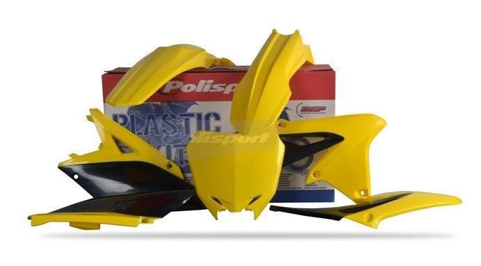 KIT PLASTICHE completo Polisport per Suzuki RMZ 250 2010-2018 / Giallo rm01/Nero