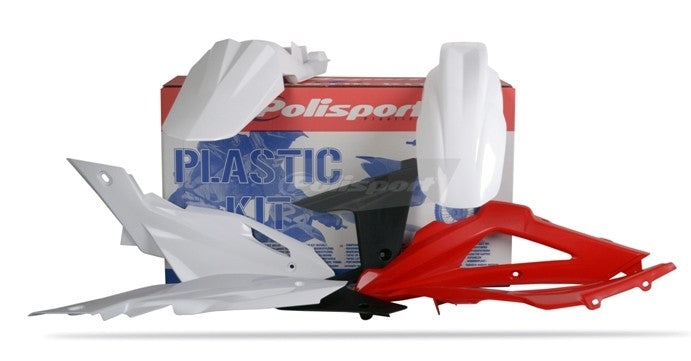 KIT PLASTICHE completo Polisport per Husqvarna TC 250 2009-2010 / Bianco/Rosso