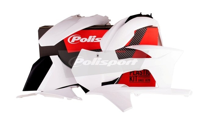 KIT PLASTICHE completo Polisport per Ktm SX 125 2011-2011 / Bianco