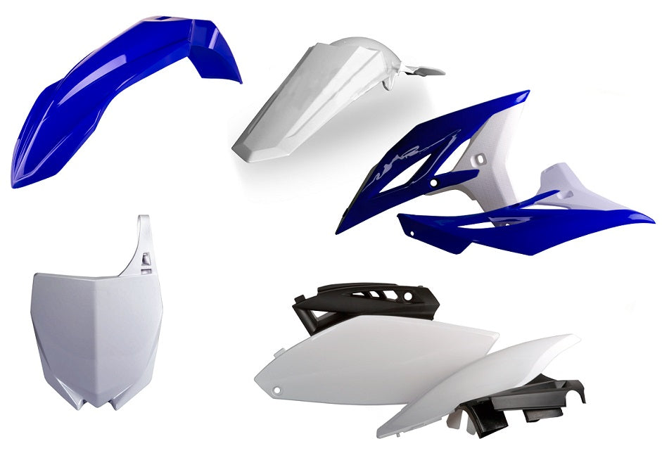 KIT PLASTICHE completo Polisport per Yamaha YZ 250 F 2010-2013 / Blu yam98/Bianco