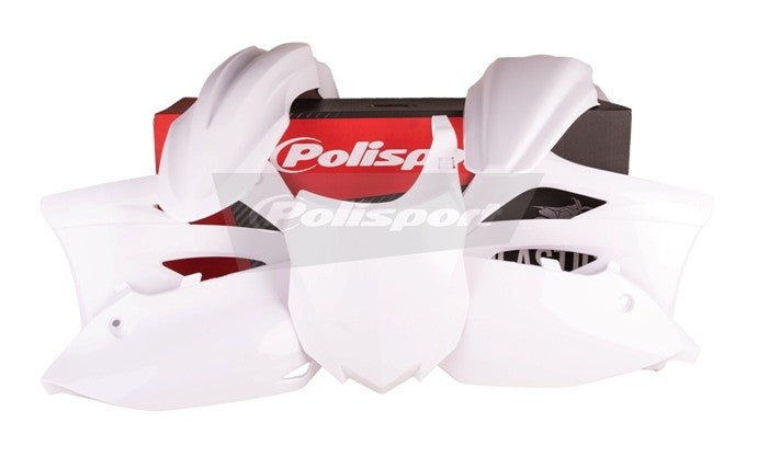 KIT PLASTICHE completo Polisport per Kawasaki KX 450 F 2013-2015 / Bianco