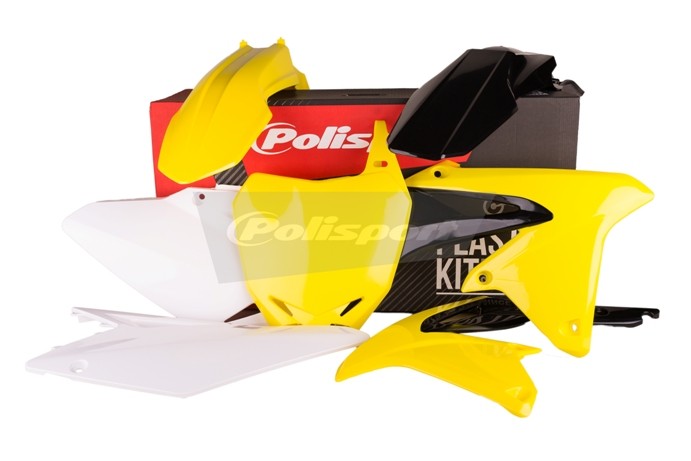 KIT PLASTICHE completo Polisport per Suzuki RMZ 450 2008-2017 / Giallo rm01/Bianco (P90551)