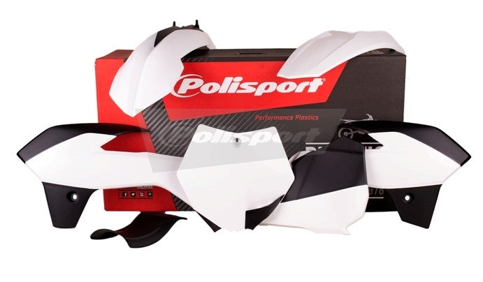 KIT PLASTICHE completo Polisport per Ktm SX 85 2013-2017 / Bianco