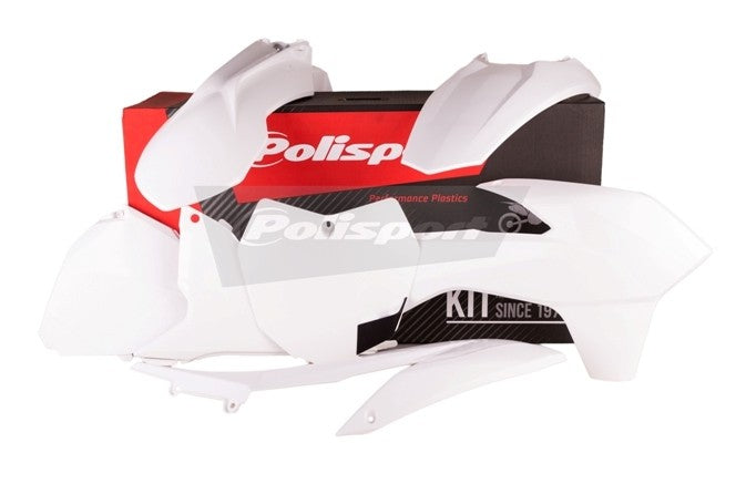 KIT PLASTICHE completo Polisport per Ktm SX-F 250 2013-2015 / Bianco