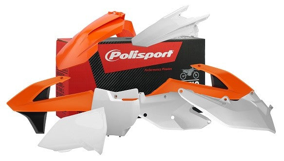 KIT PLASTICHE completo Polisport per Ktm SX-F 250 2016-2018 / Arancione16/Bianco