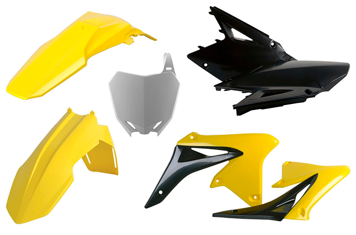 KIT PLASTICHE completo Polisport per Suzuki RMZ 450 2008-2017 / Giallo rm01/Nero