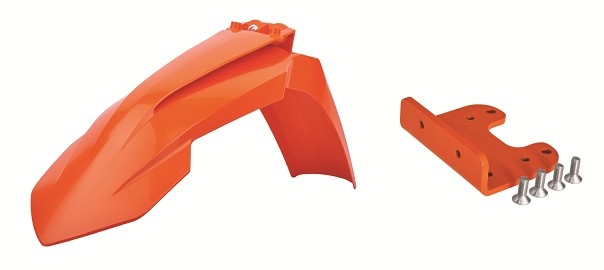KIT RESTYLING PARAFANGO ANTERIORE POLISPORT PER KTM EXC 450 2008-2013 / ARANCIONE