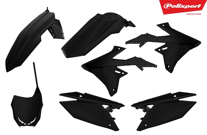 KIT PLASTICHE completo Polisport per Suzuki RMZ 250 2019-2026 / Nero