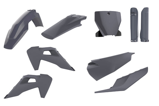 KIT PLASTICHE completo Polisport per Husqvarna TC 125 2019-2022 / Nardo grey