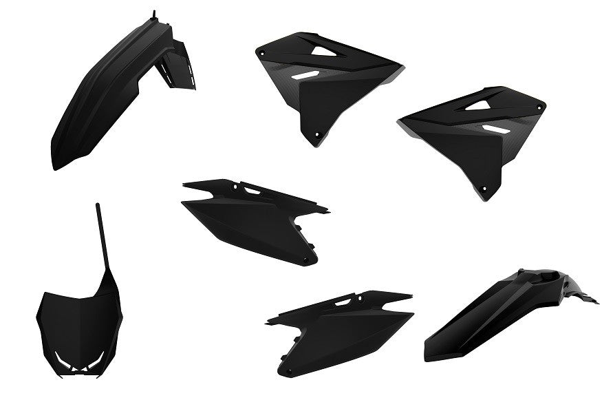 KIT PLASTICHE completo Polisport per Suzuki RM 125 2001-2012 / restyling RM 125/250 01-12 Nero