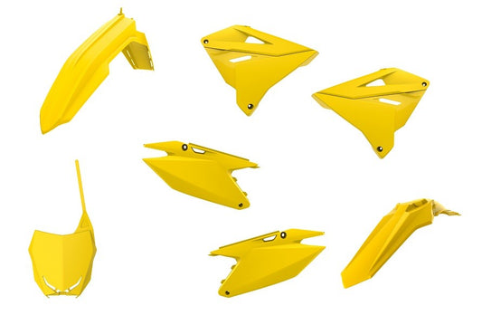 KIT PLASTICHE completo Polisport per Suzuki RM 125 2001-2012 / restyling RM 125/250 01-12 Giallo rm01
