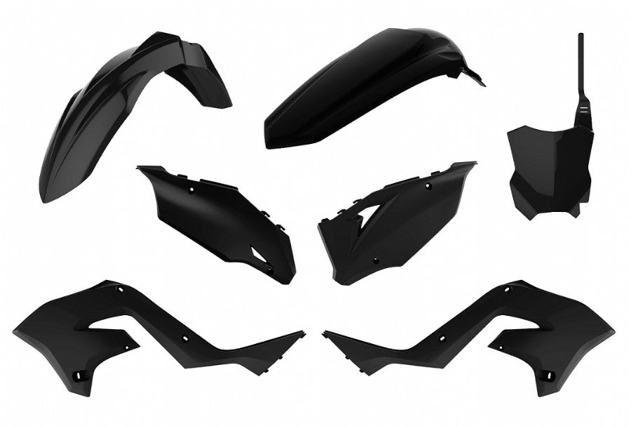 KIT PLASTICHE completo Polisport per Kawasaki KX 250 2003-2008 / restyling KX 125/250 03-08 Nero - KXF '23 STYLE