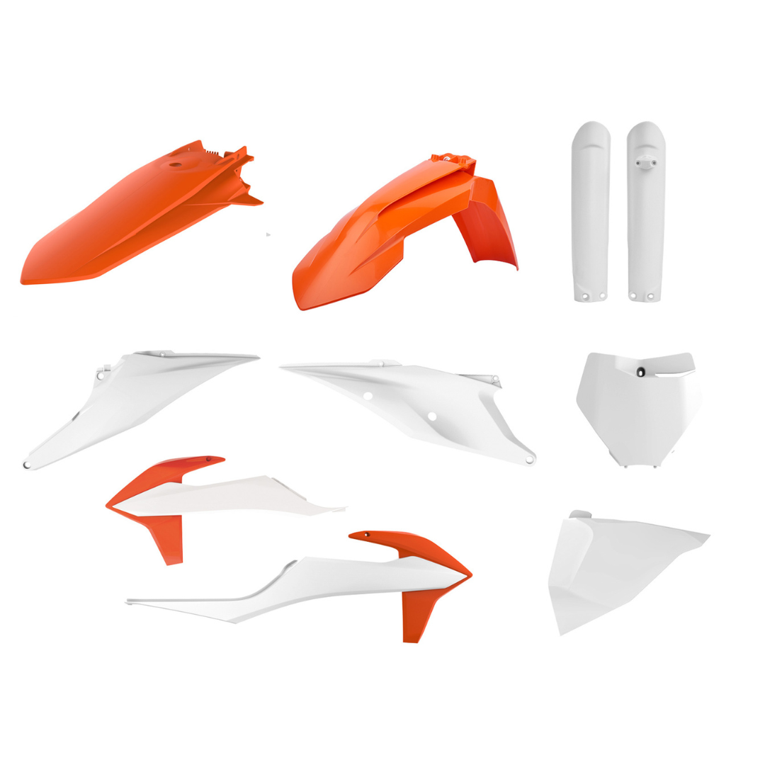KIT PLASTICHE completo Polisport per Ktm SX-F 450 2019-2022 / Arancione16/Bianco20