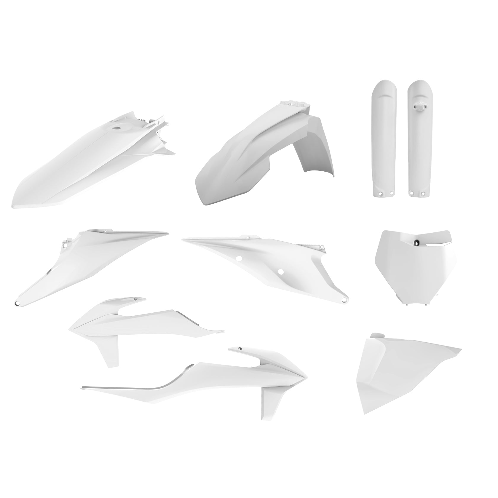 KIT PLASTICHE completo Polisport per Ktm SX 125 2019-2022 / Bianco20