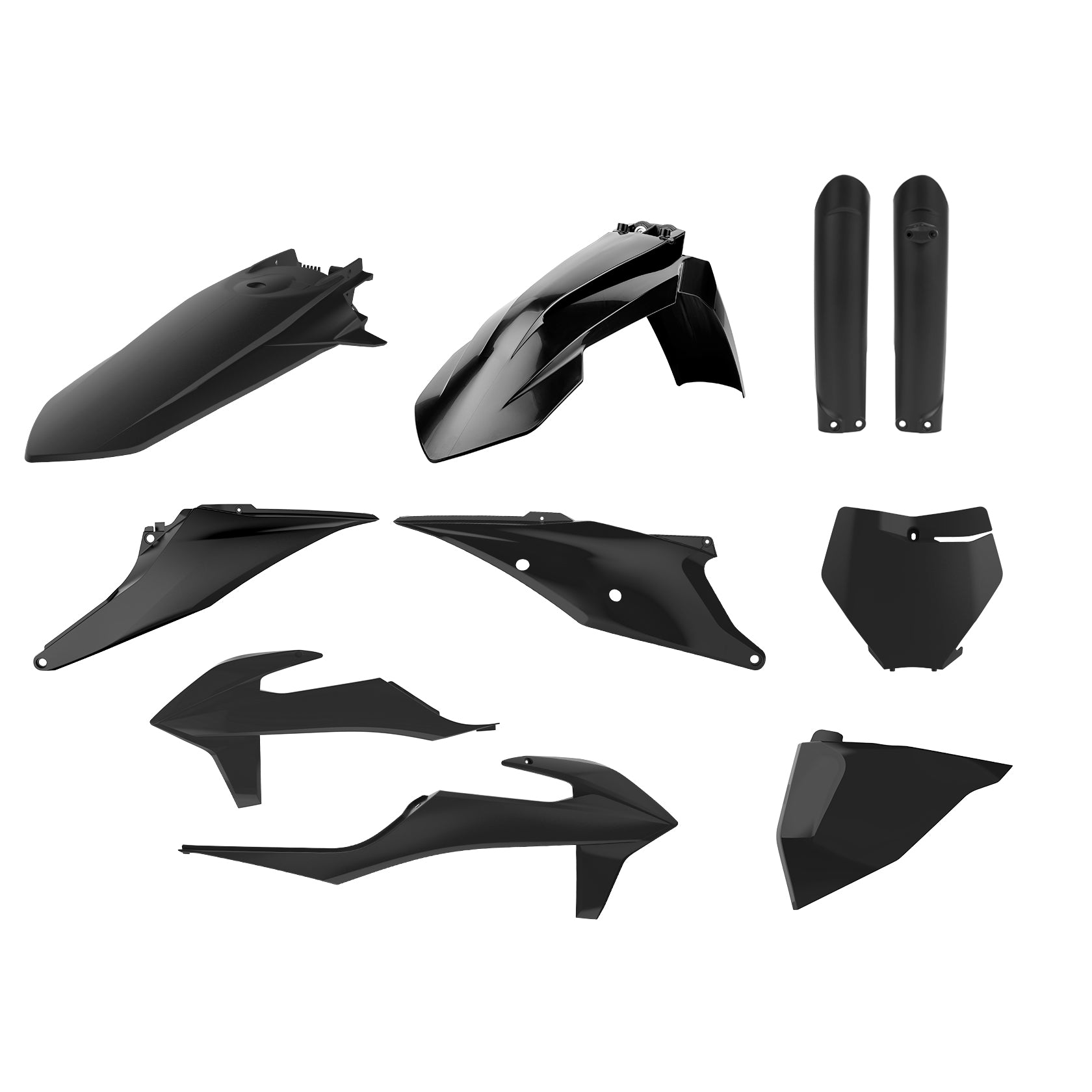 KIT PLASTICHE completo Polisport per Ktm SX 125 2019-2022 / Nero