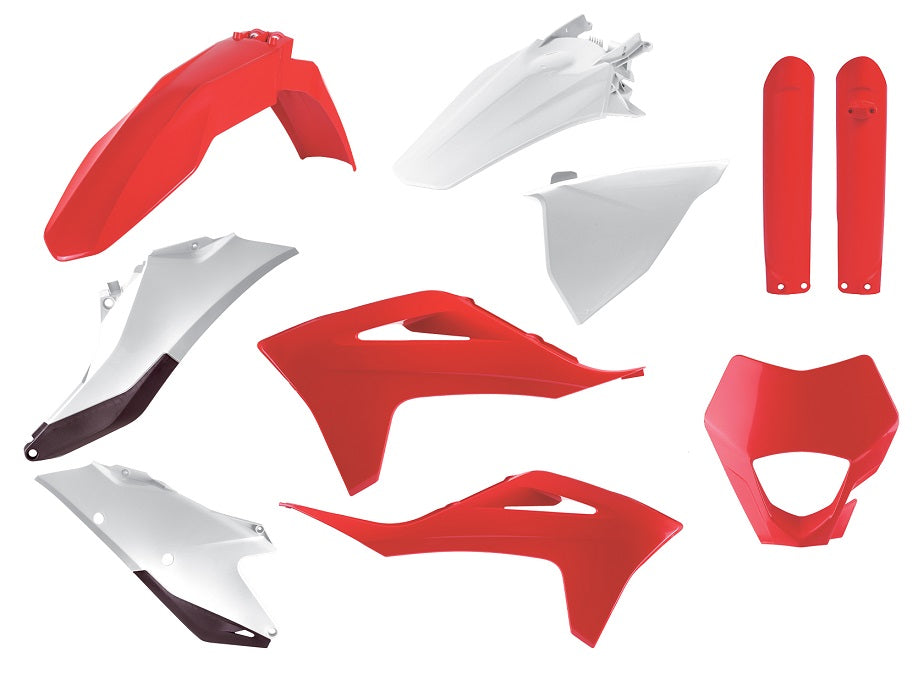 KIT PLASTICHE completo Polisport per Gas Gas EC 250 2021-2023 / GASGAS Rosso/Bianco