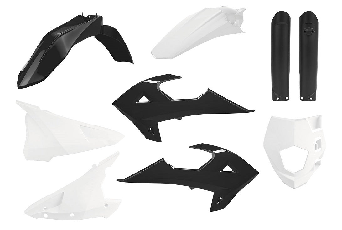 KIT PLASTICHE completo Polisport per Rieju MR 250 2021-2025 / GASGAS RIEJU Nero/Bianco