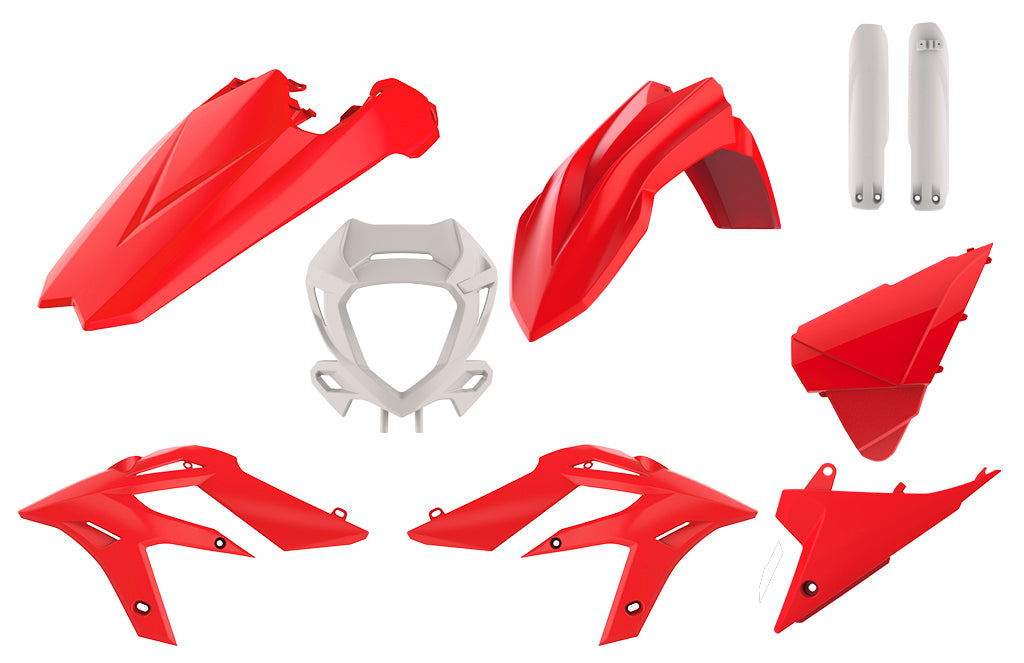 KIT PLASTICHE completo Polisport per Beta Xtrainer 250 2020-2022 / Rosso/Bianco