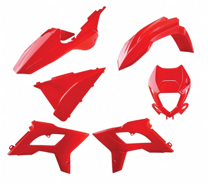 KIT PLASTICHE completo Polisport per Beta RR 350 2018-2019 / restyling BETA RR 18-19 Rosso