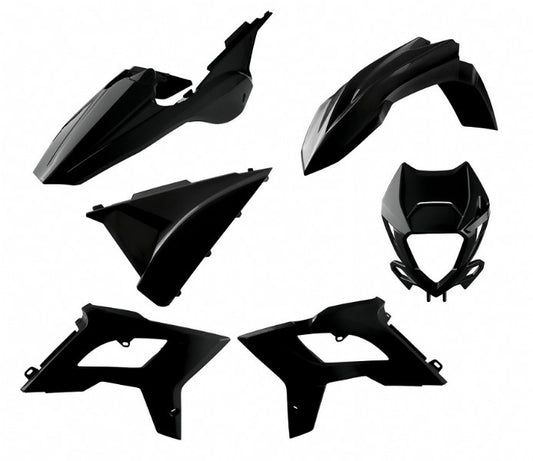 KIT PLASTICHE completo Polisport per Beta RR 350 2018-2019 / restyling BETA RR 18-19 Nero