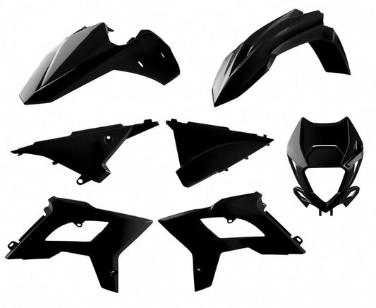 KIT PLASTICHE completo Polisport per Beta RR 390 2015-2017 / restyling BETA RR 13-17 Nero