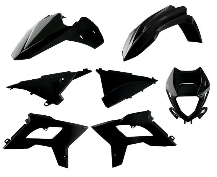 KIT PLASTICHE completo Polisport per Beta RR 430 2015-2017 / restyling BETA RR 13-17 Nero