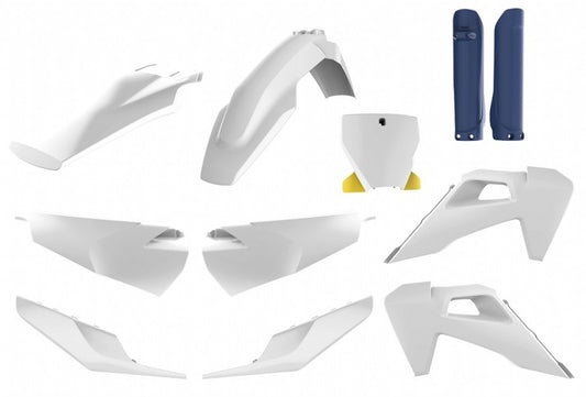 KIT PLASTICHE completo Polisport per Husqvarna TC 250 2019-2022 / Bianco20/Blu HVA
