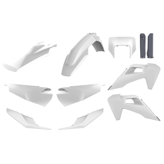 KIT PLASTICHE completo Polisport per Husqvarna TE 250 2020-2023 / Bianco20/Nardo grey
