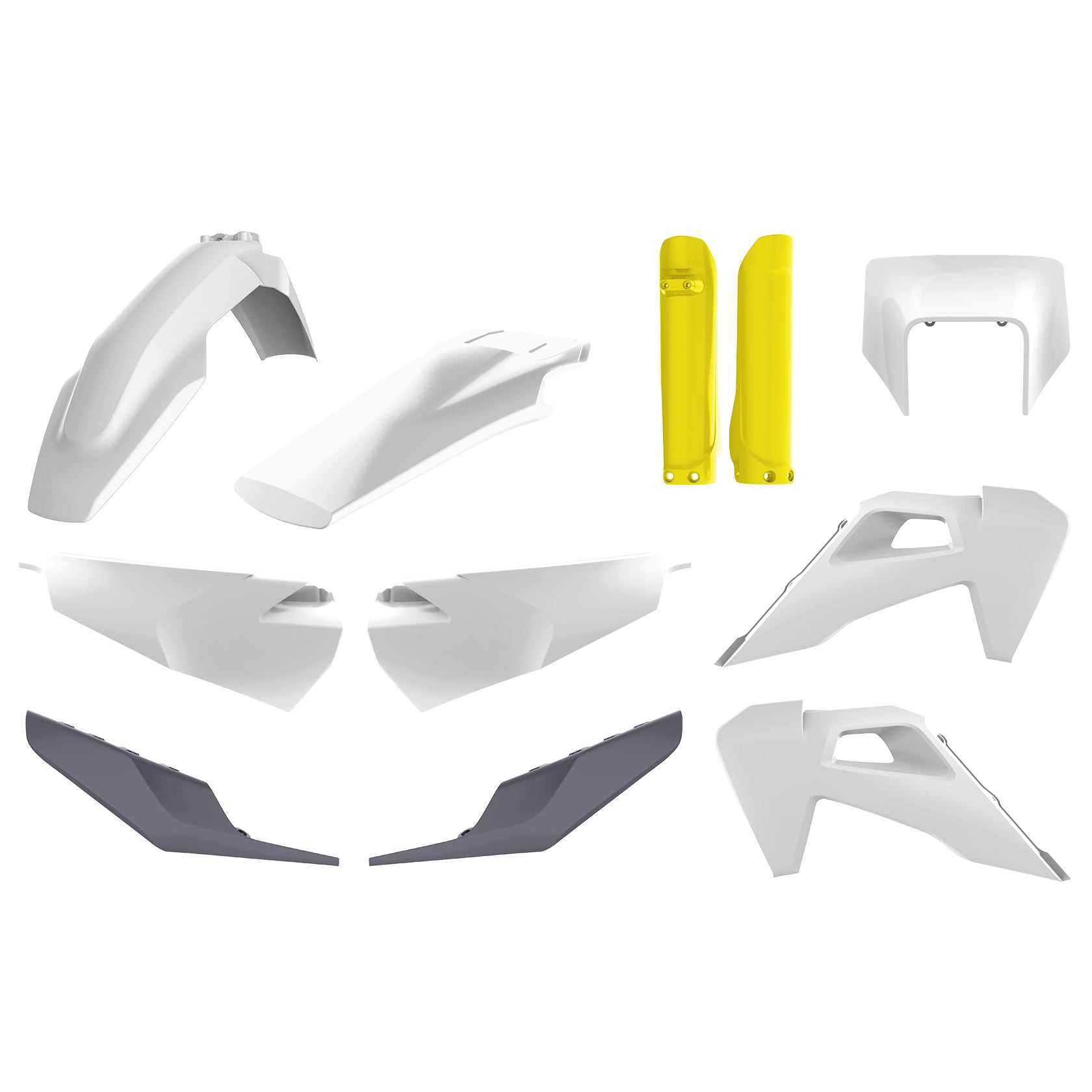 KIT PLASTICHE completo Polisport per Husqvarna FE 450 2020-2023 / Bianco20/Nardo grey (P91124)