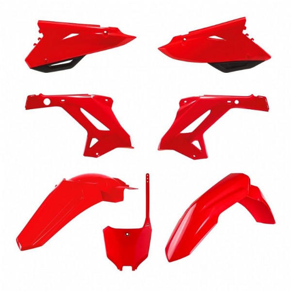 KIT PLASTICHE completo Polisport per Honda CR 125 2002-2007 / restyling CR 125/250 02-07 Rosso CRF22 style