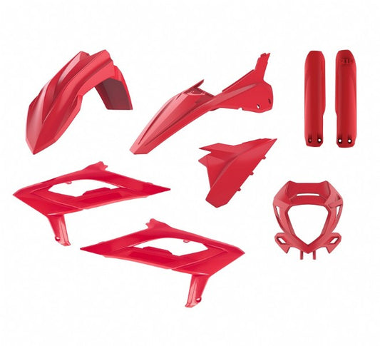 KIT PLASTICHE completo Polisport per Beta RR 390 2023-2024 / Rosso