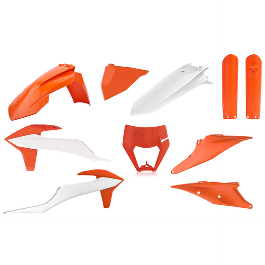 KIT PLASTICHE completo Polisport per Ktm EXC-F 350 2020-2023 / Arancione16/Bianco20
