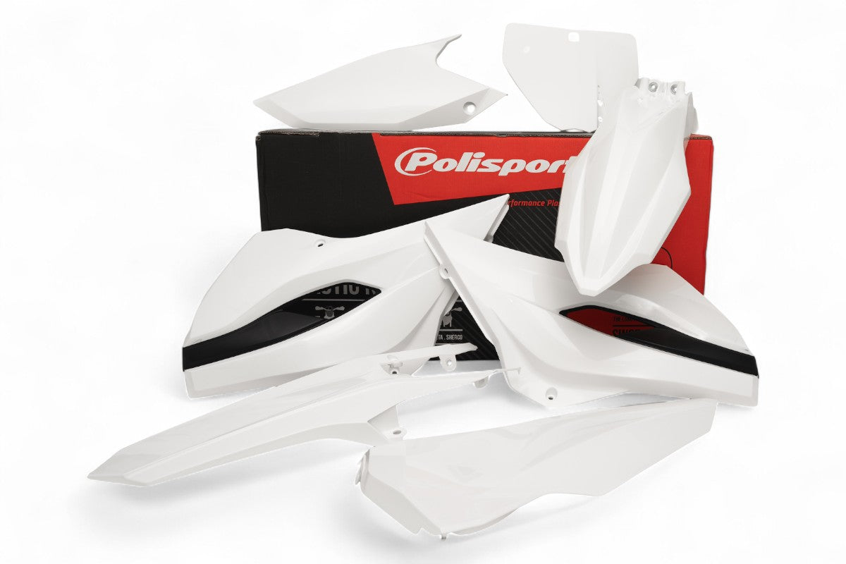 KIT PLASTICHE completo Polisport per Husqvarna TC 125 2014-2015 / Bianco