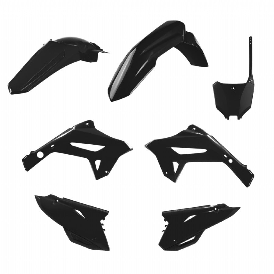 KIT PLASTICHE completo Polisport per Honda CR 250 2000-2001 / restyling CR 125/250 00-01 Nero CRF22 style
