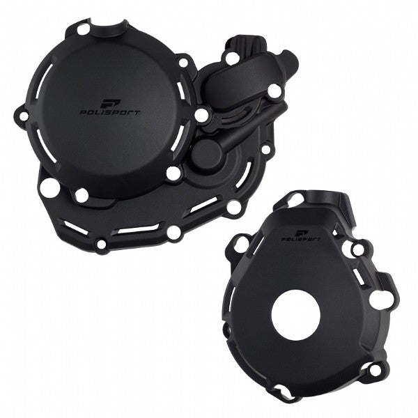 Kit protezioni coperchi motore POLISPORT Nero KTM 500 EXC 2024 2025