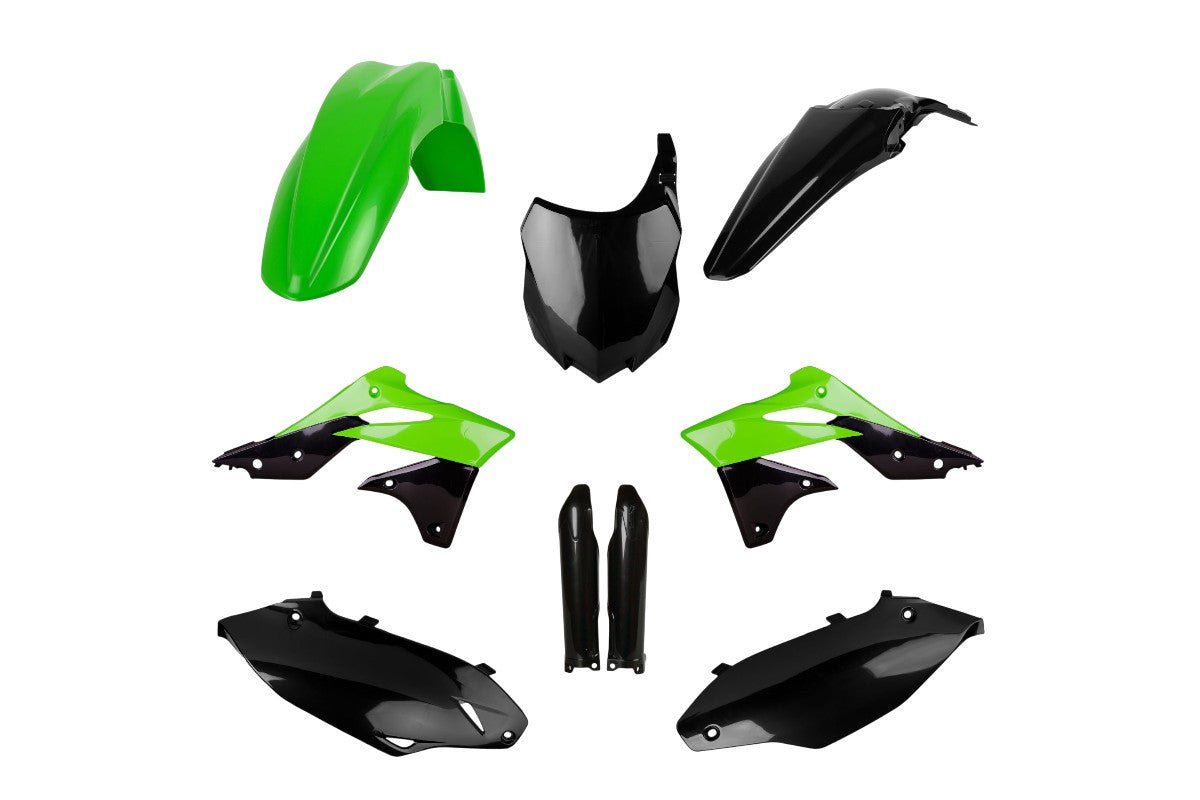 KIT PLASTICHE completo Polisport per Kawasaki KX 250 F 2013-2016 / Verde05/Nero