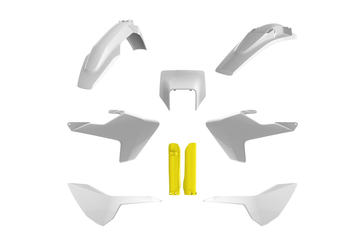 KIT PLASTICHE completo Polisport per Husqvarna FE 450 2017-2019 / Bianco