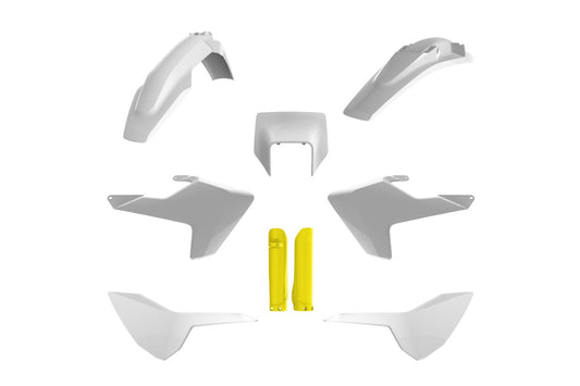 KIT PLASTICHE completo Polisport per Husqvarna TE 250 2017-2019 / Bianco