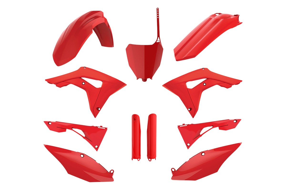 KIT PLASTICHE completo Polisport per Honda CRF 250 R 2018-2021 / Rosso cr04