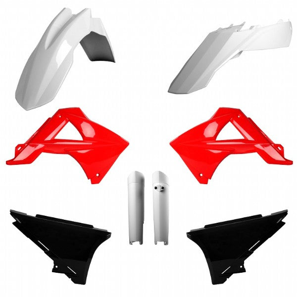 KIT PLASTICHE completo Polisport per Gas Gas EC 125 2011-2011 / GASGAS Bianco/Rosso