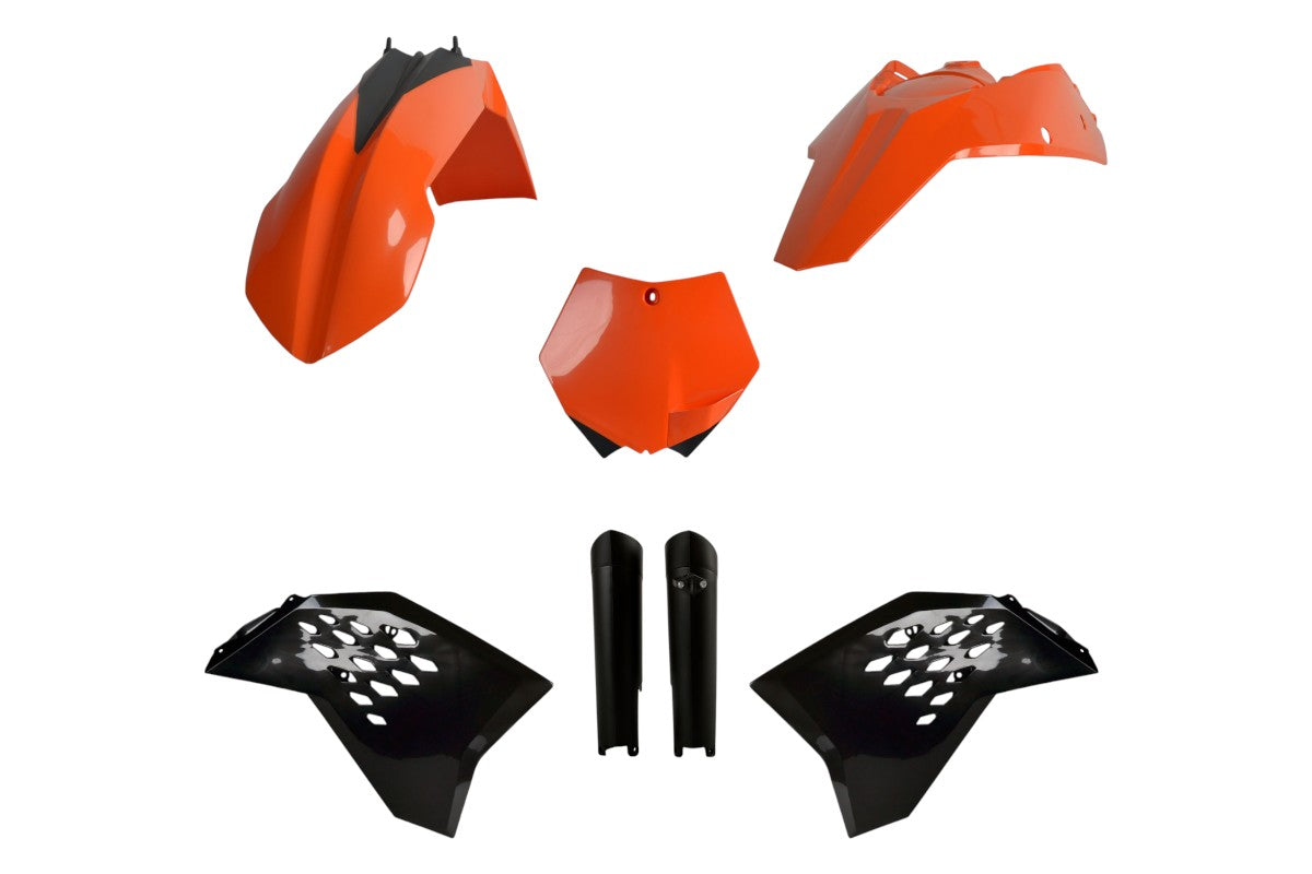 KIT PLASTICHE completo Polisport per Ktm SX-F 250 2008-2010 / Arancione/Nero