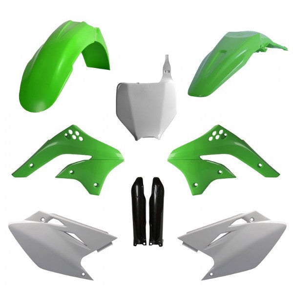 KIT PLASTICHE completo Polisport per Kawasaki KX 450 F 2006-2008 / Verde05/Bianco