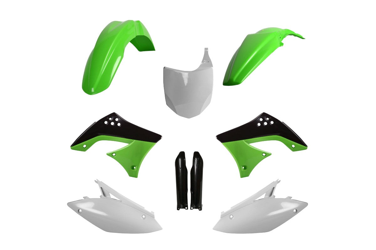 KIT PLASTICHE completo Polisport per Kawasaki KX 450 F 2009-2011 / Verde05/Bianco