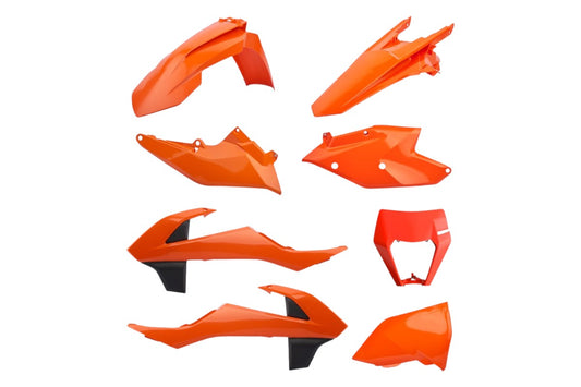 KIT PLASTICHE completo Polisport per Ktm EXC 450 2017-2019 / Arancione 16/Nero