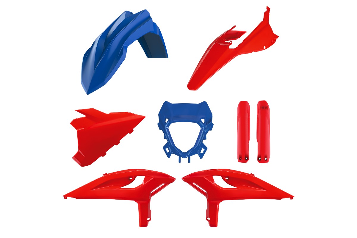 KIT PLASTICHE completo Polisport per Beta RR 250 2025-2026 / Rosso/Blu