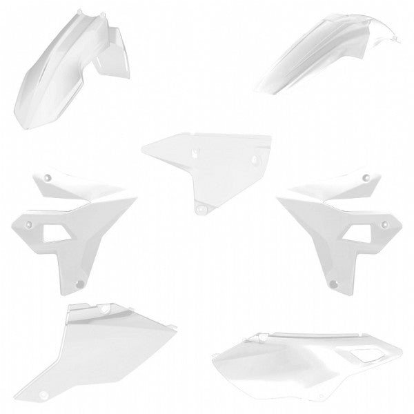 KIT PLASTICHE completo Polisport per Suzuki DRZ 400 E 2000-2024 / restyling DRZ 400 E/S 00-24 Bianco