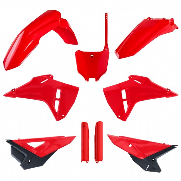 KIT PLASTICHE completo Polisport per Honda CRF 250 R 2022-2024 / restyling CRF 250/450 R Rosso CRF25 style