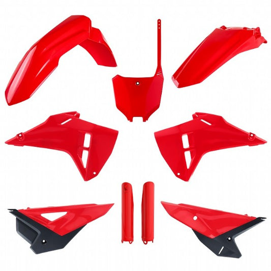 KIT PLASTICHE completo Polisport per Honda CRF 250 R 2022-2024 / restyling CRF 250/450 R Rosso CRF25 style